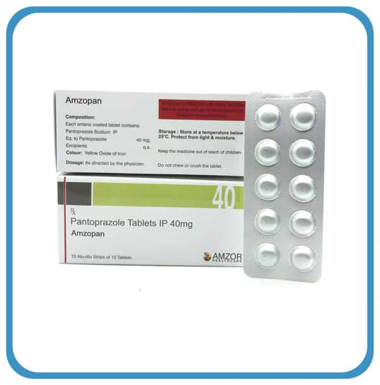 PANTOPRAZOLE TABLETS IP 40MG AMZOPAN Amzor Healthcare