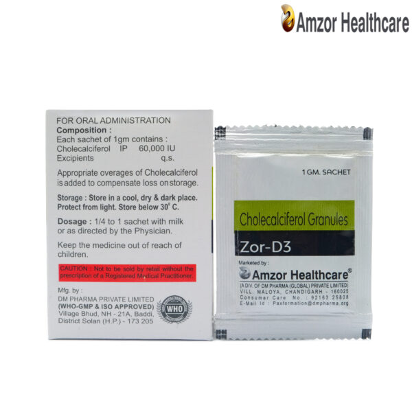 ZOR-D3 Sachets | Amzor Healthcare