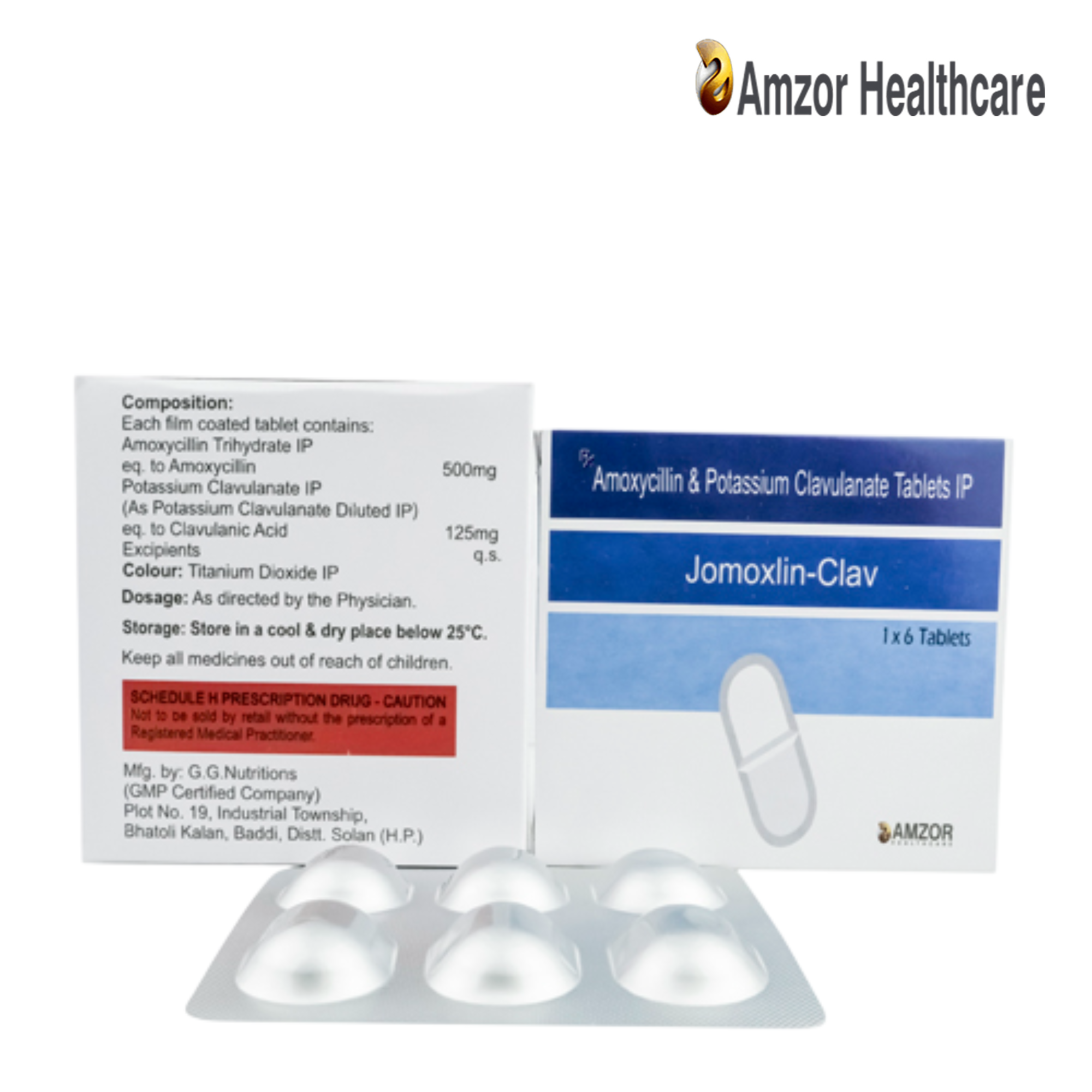 AMOXYCILLIN 500 MG +CLAVULANIC ACID 125MG TABLET | JOMOXLIN-CLAV AMOXYCILLIN 500 MG +CLAVULANIC ACID 125MG TABLET | JOMOXLIN-CLAV