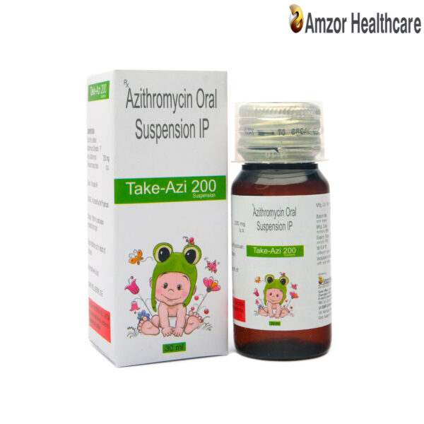 take-azi-200-suspension (Azithromycin Oral Suspension IP) | Amzor Healthcare