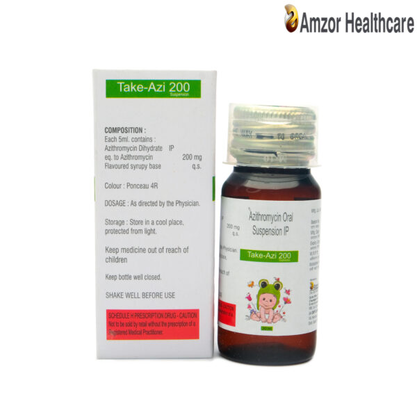 take-azi-200-suspension (Azithromycin Oral Suspension IP) | Amzor Healthcare