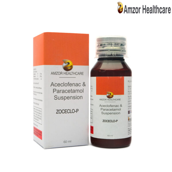 ZOCECLO-P (Aceclofenac & Paracetamol Suspension) | Amzor Healthcare