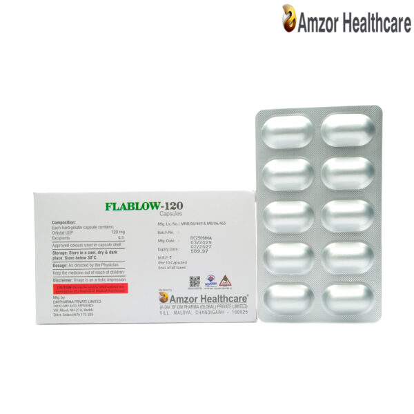 FLABLOW-120 Capsules - Amzor Healthcare