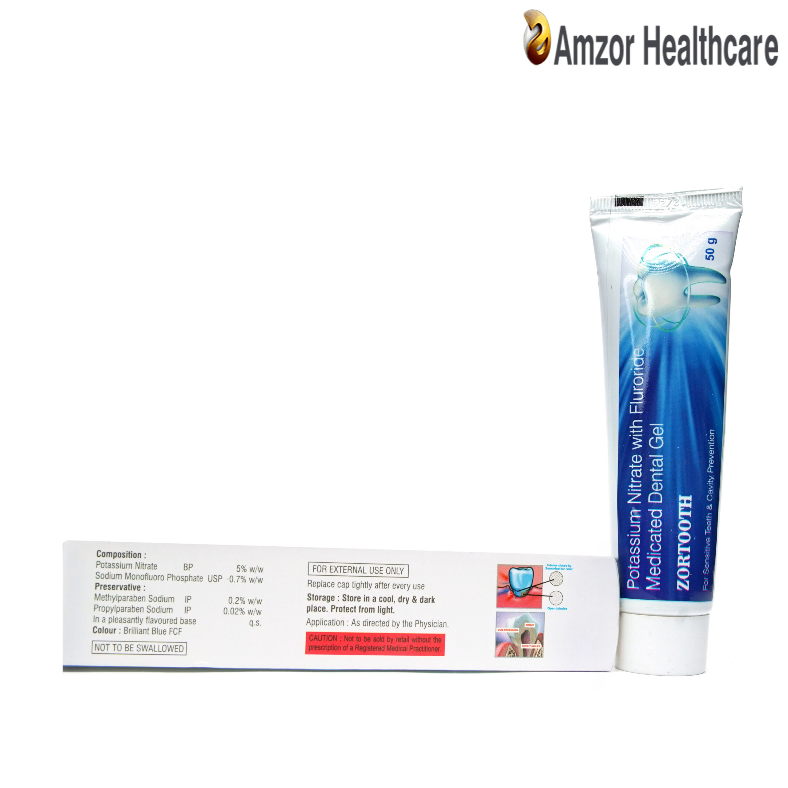 ZORTOOTH Medicated Dental Gel – Potassium Nitrate & Fluoride for Sensitive Teeth ZORTOOTH Medicated Dental Gel – Potassium Nitrate & Fluoride for Sensitive Teeth